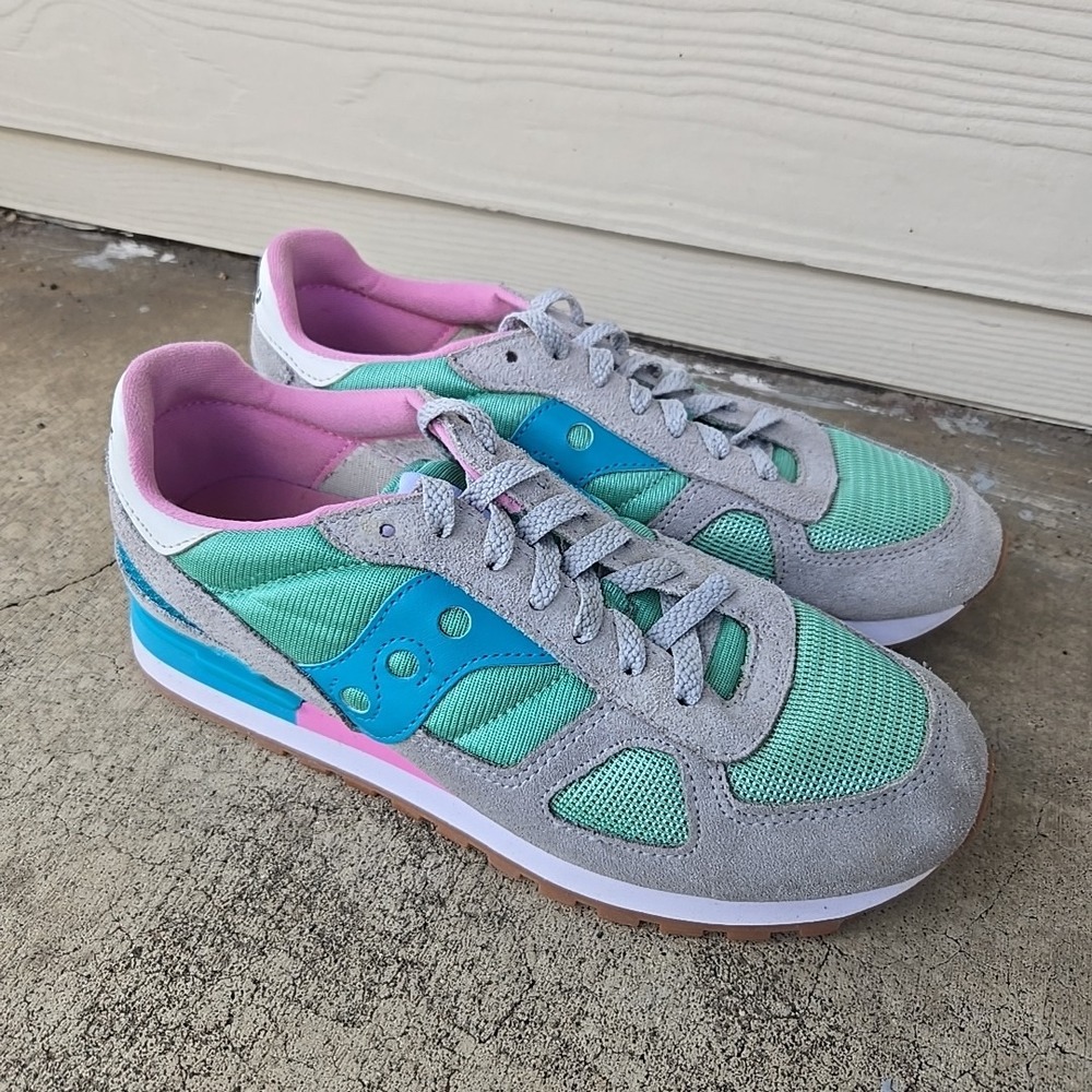 Saucony Shadow Low Women 9.5 Multicolor Shoe Retro Casual Classic S1108-845
